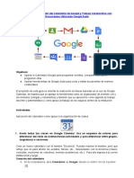 Guía Didáctica - Gestión Del Calendario de Google y Trabajo Colaborativo Con Google Suite