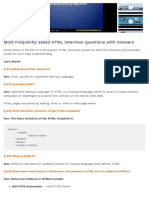 30 Top HTML Interview Questions and Answers