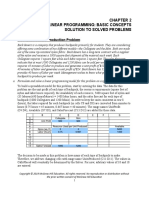 Linear Programming: Basic Concepts Solution To Solved Problems