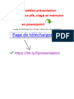 D 13 Modèles Présentation Soutenance Pfe, Stage Et Mémoire en Powerpoint