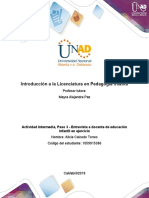 Formato para La Elaboración de La Entrevista A Un Docente de Educación Infantil en Ejercicio - Unidad 2