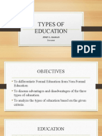 FORMAL and NON-FORMAL EDUCATION