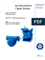 Operating Instructions For Worm Gear Boxes: Direct Mounting Foot and Lever ON/OFF-and Modulating Duty