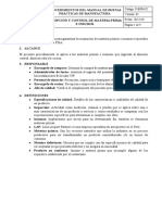 P-BPM-02 Recepción de Materia Prima