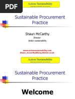 Sustainable Procurement Practice: Shaun Mccarthy