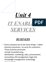 Unit 4: It Enabled Services