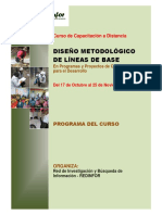 Redinfor - Programa de Capacitacion Diseño Metodologico de Lineas de Base