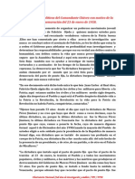 Orientaciones Políticas Del Comandante Chávez Con Motivo de La Celebración Del 23 de Enero de 1958