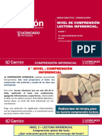 3 Semana - Nivel de Comprension Lectora Inferencial PDF