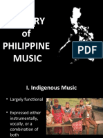 History of Philippine Music