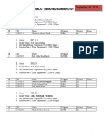 Final Exam On Conflict Removed Summer-2020: September 06, 2020