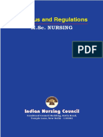 M.Sc. Nursing Syllabus and Regulation