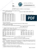 Série de TD N°2 (Algèbre de Boole Et Circuits Logiques)