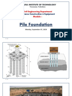 Pile Foundation: Babaria Institute of Technology