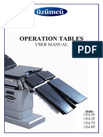 Operation Tables: User Manual