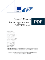 General Manual For The Application of The ESTEEM Tool