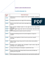 Innovative Projects: Project List For Btech Ece