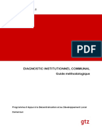 Diagnostic Institutionnel Communal Guide Méthodologique: Document de Travail N° 1.2.2