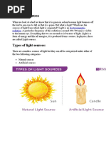 Types of Light Sources