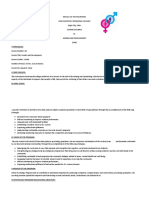 Repulic of The Philippines Cebu Roosevelt Memorial Colleges Bogo City, Cebu Course Syllabus IN Gender and Development (GAD) I-Preliminaries