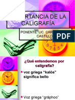 Importancia de La Caligrafía