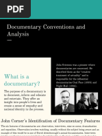 Documentary Conventions and Analysis