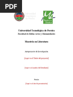 Formato de Anteproyecto UTP