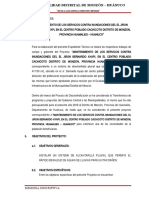 Memoria Descriptiva - Canal de Drenaje Pluvial Jr. Bernando Ayapi