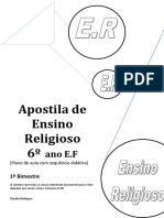 Apostila Ensino Religioso 6 Ano 1bimestre 1 PDF