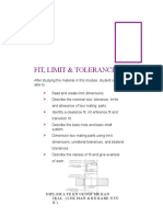 Fit, Limit & Tolerance: Diplom A Te KN Ologi Me Kan Ikal (Luk Isan & R E Kabe N Tu K)