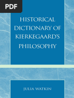 Historical Dictionary of Kierkegaard's Philosophy PDF