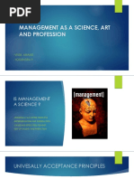 Management As A Science, Art and Profession: - Vivek Anand - Yogendra P