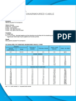 PVC Insulated, PVC Sheathed Unarmoured Cable: Conductors Insulation Colour of Cores