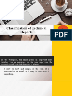 Classification of Technical Reports