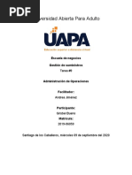 Tarea #9 Administracion de Operaciones