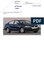 2006 Volkswagen Passat Sedan 4dr 2.0T Auto 4dr Car: Sale Price: $11,499