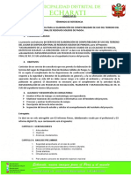 Tdr-Implementacion Del Proceso de Disposicion Final