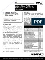 EN 14103 Determination of Total FAME and Linolenic Acid Methyl Ester in FAME With AC Biodiesel All in One Solution