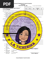 Examen de Diagnóstico 1° Básico - La Ticherina