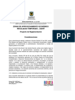 Proyecto Reglamentación ZAERT 23 de Abril