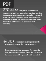 Kinds of Damages Under The Civil Code