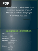 Development Is About More Than Money, or Machines, or Good - It's About Real People & The Lives They Lead.