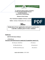 Realisation Dune Application Web Pour La Gestion Des Controles Continus Pour Le Tronc Commun PDF