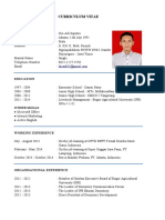 Curriculum Vitae: Personal Details