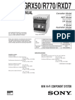 Service Manual: HCD-GRX50/R770/RXD7