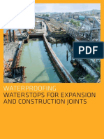 Waterproofing: Waterstops For Expansion and Construction Joints