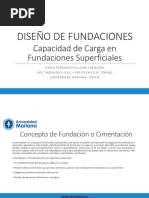 Capacidad de Carga en Cimentaciones Superficiales - DF PDF