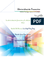 La Administración Financiera y Relacionarlo Con Sus Alcances Éticos.