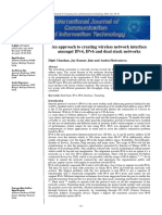 An Approach To Creating Wireless Network Interface Amongst Ipv4, Ipv6 and Dual Stack Networks