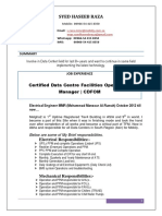 Syed Haseeb Raza: Certified Data Centre Facilities Operations Manager - CDFOM